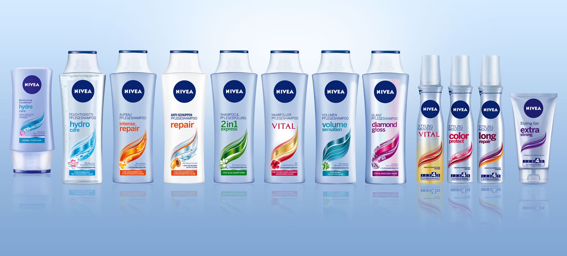 Nivea Hair Care Kosmetik Packaging Design Justblue Design